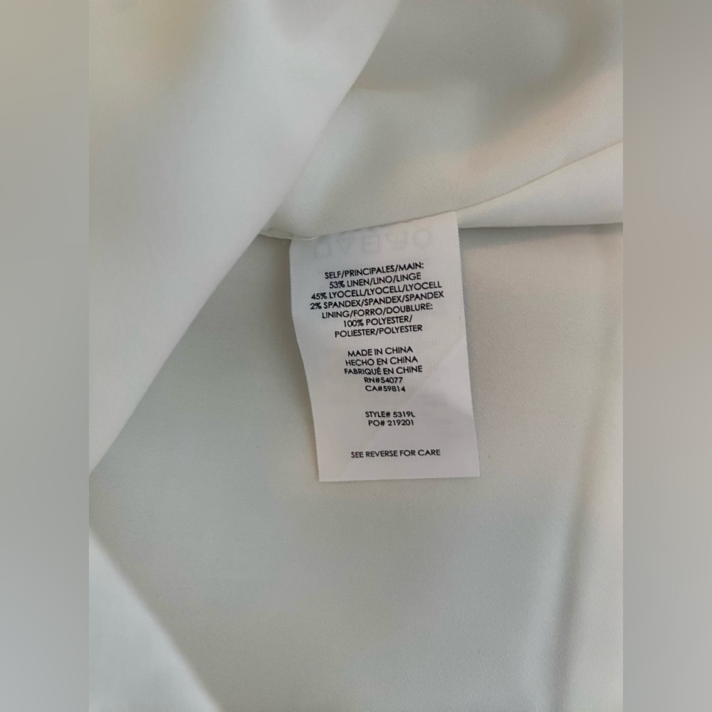 cabi Angel Linen Trousers Women’s Size 0 NWOT - Picture 5 of 7